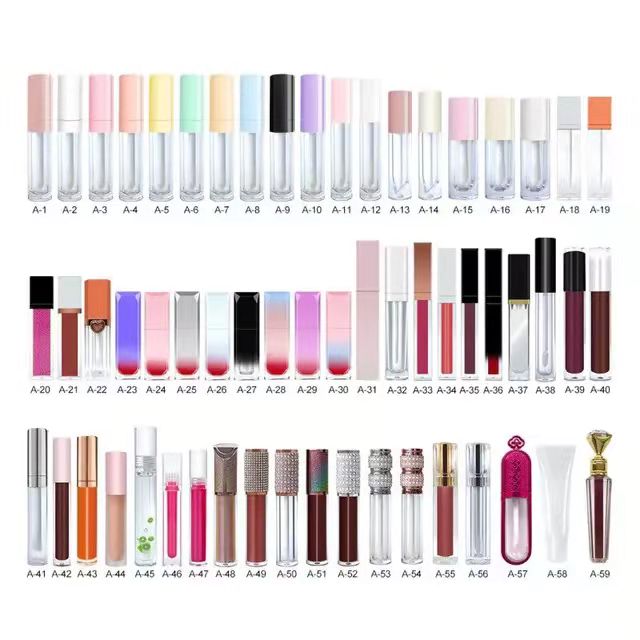 Оптовая продажа, роскошные уникальные пустые тюбики для блеска для губ под заказ, квадратные контейнеры, тюбики для блеска для губ