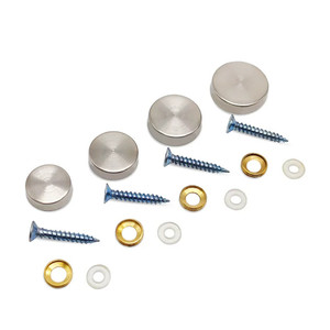 Accessoires de salle de bain : Vis de fixation murale en cuivre pur à fermeture douce et étanches pour miroir, design moderne pour chambre à coucher - Product Image 4