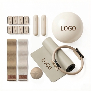 Custom logo Home Pilate <b>Workout</b> Kit with Ring Soft Ball Resistance <b>Band</b> Adjustable Ankle Weights for Beginner Full Body Training - Product Image 1