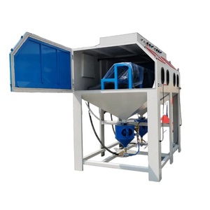 Big ETRUST Manual Double Station High Sandblaster Cabinet With 2 Guns Motor High Cleaner for Long Parts - Product Image 5