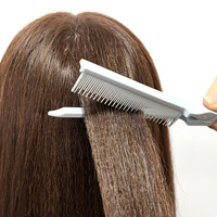 Peigne lisseur professionnel en V, peigne à queue de rat pour sectionnement, outil de coiffure de salon pour la séparation des mèches