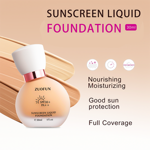 Kem nền chống nắng <span class=keywords><strong>3</strong></span> trong 1, OEM tùy chỉnh LOGO nhãn hiệu riêng, lâu trôi, chống nước, lì, che phủ hoàn hảo dạng lỏng - Product Image 2