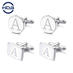 Biểu tượng tùy chỉnh đám cưới Mens <span class=keywords><strong>Cuff</strong></span> liên kết tie clip Hộp quà tặng Bộ áo sơ mi nút Khuy măng sét cho nam giới sang trọng Khuy măng sét cho nam giới trong hộp - Product Image 5