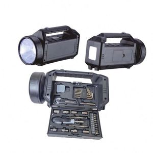 Juego de Linterna y Caja de Herramientas de Plástico Personalizado con Luz LED - Kit de Herramientas de Estilo Moderno para Proyectos de Bricolaje, Actividades al Aire Libre y Regalos Promocionales - Product Image 1