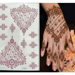 <span class=keywords><strong>Tatouage</strong></span> au henné autocollant <span class=keywords><strong>aquarelle</strong></span> temporaire étanche femme réaliste fleur <span class=keywords><strong>tatouage</strong></span> - Product Image 1