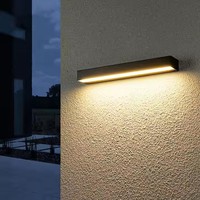 Applique murale LED longue bande étanche pour l'extérieur, pour cour, balcon, villa, porche, jardin, etc.