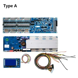 Seplos BMS 3.0, sistem manajemen baterai 24V/48V 100A 7S/8S/13S/14S/15S/16S CAN/RS485 untuk lifepo4 dengan LCD Bluetooth