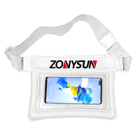 Usine personnalisée 100% TPU flottant téléphone sac LOGO personnalisé téléphone portable croix sac sec étanche taille pochette pour natation plage