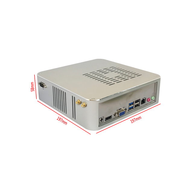 HD4009-QM12U High Performance Mini PC Supports 12th Gen Core I3 I5 I7 Dual DDR4 Max 64G 12V/19V Power