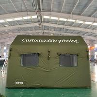 Tente de camping gonflable d'urgence pour l'installation des réfugiés, projet de secours humanitaire, approvisionnement pour les ONG