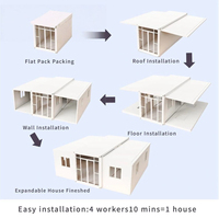 Maisons préfabriquées Zhongchen, 3 chambres, maison préfabriquée de luxe, maison préfabriquée économique, mini-maison conteneur, maison modulaire extensible mobile