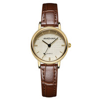 Round Fashion Einfache Uhren für Frauen Business Watch 30ATM Water Resistant Japan Uhrwerk