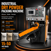 Machine de remplissage de sacs à valve de 50 kg, machine d'emballage robuste à suspension pneumatique, équipement de mise en sac de mortier sec, machine de pesage et d'emballage