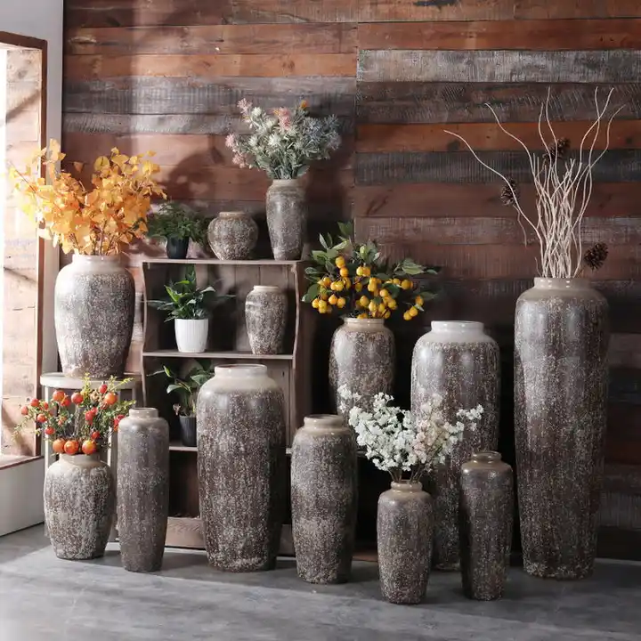 vaso da terra casa colonica grande vaso wohnzimmer dekoration grandi  ceramiche vasi fiori disegno del paese americano pavimento alto