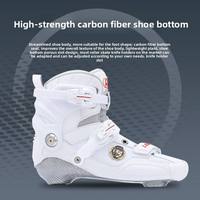 Patins à roulettes freestyle unisexes pour adultes en fibre de carbone, roues simples, professionnels, pour l'extérieur