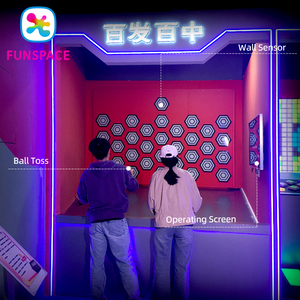 Funspace Guangzhou <span class=keywords><strong>Factory</strong></span> Wholesale Indoor Interactive Wall Games Activate Games Arena Room Throw Ball Sensor Games Lighting - Product Image 4