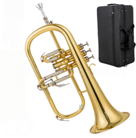 B-flat Tone Flugelhorn Brass Musical Instrument Adult Band Accompaniment Instrument Professional Performance Use Gifts