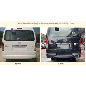 Nouveaux pare-chocs avant et arrière pour Hiace 200 Series 2012-2018, carrosserie étroite, plastique PP avec crochet de remorquage - Product Image 3