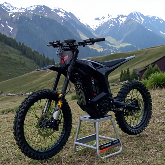 Arctic Leopard Xe Pro S Electric Dirt Bike 72V 55Ah Brushless 12-Speed Central Motor Aluminum Alloy Frame Lithium Battery 19INCH