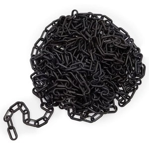 שרשרת מחסום פלסטיק שחור 6/8/10 מ "מ - Product Image 1