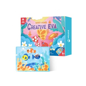 Autocollants 3D en mousse EVA pour les tout-petits 10 en 1 DIY Cartoon food Animal Painting Stickers Preschool Art Class Drawing Sticker - Product Image 2