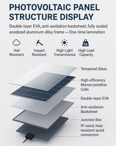 แผงโซลาร์เซลล์ SUNPLUS 445W แบบสองหน้า สำหรับเซลล์แบบโมโนคริสตัลไลน์ ประสิทธิภาพ 22.5% มีสินค้าในสหรัฐอเมริกา - Product Image 4