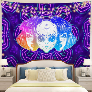 Hippie Trippy pared alienígena nacido de tapiz psicodélico tapiz de pared <span class=keywords><strong>para</strong></span> la decoración del hogar - Product Image 6