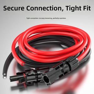 Câble d'extension solaire 10AWG 12AWG en cuivre étamé pour panneaux photovoltaïques 600V 1000V CC 4mm pour connexion <span class=keywords><strong>de</strong></span> système d'énergie solaire - Product Image 5