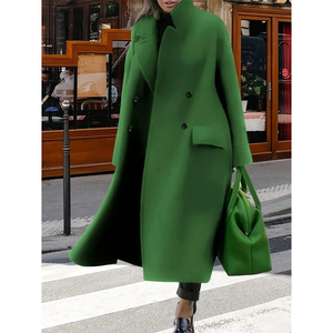 Manteau long décontracté ample pour femmes, tendance automne-hiver, pour le travail, élégant - Product Image 2