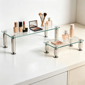 Prateleiras de Vidro Personalizadas e Ajustáveis, Suporte de Vidro Moderno para <span class=keywords><strong>TV</strong></span> com LED - Product Image 5