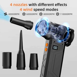 Souffleur d'air portable turbo personnalisé 110000 tr/min, moteur sans balais rechargeable 5000 mAh, haute vitesse, pour usage extérieur, hôtelier et automobile - Product Image 6
