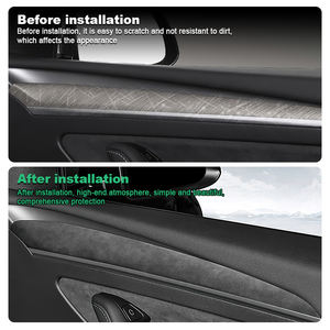 Auto Binnendeurpaneel Bekleding, Italiaanse Super Zeem, <span class=keywords><strong>2</strong></span> Stuks, Voor Tesla Model 3, Model Y, 2017, 2018, 2019, 2020, 2021, 2022 - Product Image 3