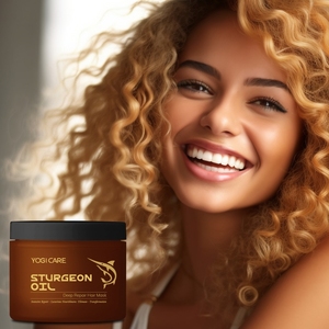 Masque capillaire nourrissant à base de caviar et d'herbes YOGI OEM pour cheveux abîmés avec hydratation - Product Image 1