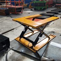 Table élévatrice à ciseaux fixe, capacité 1000 kg, plateforme élévatrice hydraulique électrique stationnaire pour le chargement en entrepôt