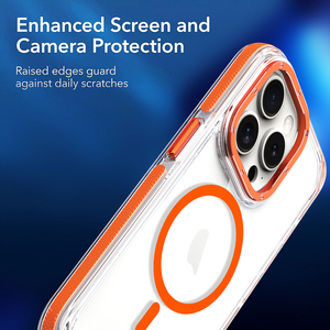 Coque de téléphone magnétique antichoc robuste transparente en PC, TPU, <span class=keywords><strong>TPE</strong></span>, anti-jaunissement, pour 17 Pro Max – Nouveauté 2026, Vente Flash - Product Image 5