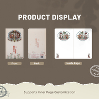 Dunhuang Costume Design 3D Notebook Couverture rigide Amitié Cadeau commémoratif pour copines pour projets personnels Utilisation en entreprise