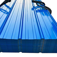 PPGI Fabricant Tôle de toiture enduite de couleur en acier ondulé galvanisé 0.55mm Tôle de toit ondulée