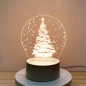 Newish DIY benutzer definierte Foto kreative 3D-Illusion Anime Lampa ras Kinderzimmer Acryl Tisch Schreibtisch Basis USB LED Weihnachts nacht Licht - Product Image 5