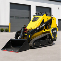 Derette V1000 Pro Mini Skid Steer High Flow Compact Track Loader S1050 untuk Aplikasi Multi Alat