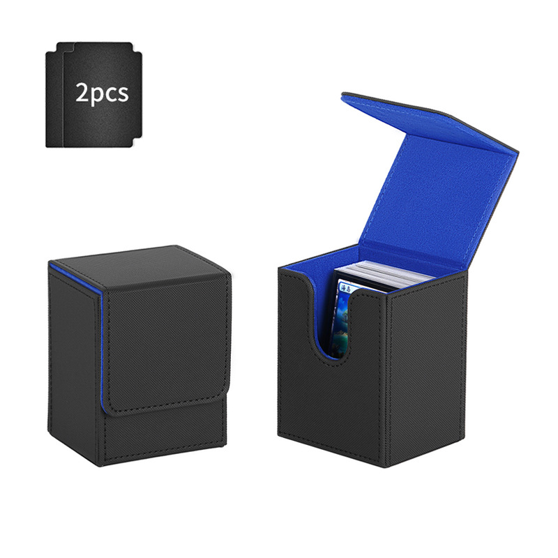 Scatola verticale inserto 100 nero/blu - 2 carte nere