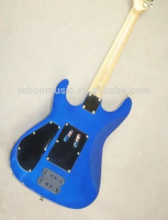 Weifang Rebon 6 String Quilt Maple Blue Sunburst Colour Tremolo Electric Guitar