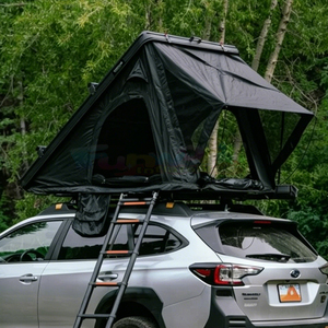 Carpa de techo rígida para 2-3 personas, impermeable, para camping, con escalera, de aluminio. - Product Image 6