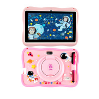 Tablet Bekas Anak J32 MTK Quad-Core 1.2GHz Layar 7" Resolusi 1024x576 Sistem Operasi Android WiFi Tablet Edukasi untuk Anak-Anak