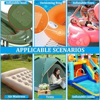 Kit de réparation de patchs gonflables Abendo TPU 7x7cm Patchs imperméables résistants pour matelas pneumatiques, flotteurs de piscine, solution de réparation DIY