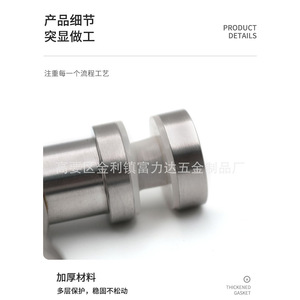 ตัวเชื่อมราวบันไดสแตนเลสแบบติดผนัง รุ่น F 1059 ดีไซน์มินิมอล แข็งแรง ทนทาน รองรับราวกระจก - Product Image 3