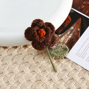 Handmade Crochet Peônia Adequado para Casa Decoração Hotel Decoração Casamento Fontes Holiday Presentes para Namoradas - Product Image 6