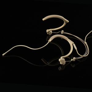 Micrófonos de auriculares en <span class=keywords><strong>miniatura</strong></span> profesionales, micrófono de doble gancho para la oreja con auriculares flexibles y micrófonos retráctiles con diadema - Product Image 2