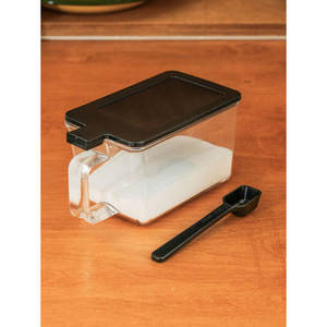 Contenedor de almacenamiento de hierbas y especias negro de olla inteligente japonesa de 620ml - Product Image 1