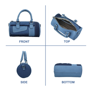 2024 nouveauté dames femme léger Denim Jean bandoulière <span class=keywords><strong>sac</strong></span> à <span class=keywords><strong>main</strong></span> décontracté fourre-tout <span class=keywords><strong>sac</strong></span> à bandoulière pour femmes adolescentes - Product Image 6