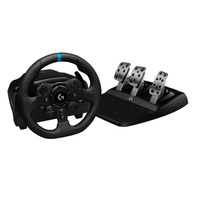 Volant de Course et Pédalier Logitech G923 Driving Force pour PS5 PS4 PC, Équipement de Jeu